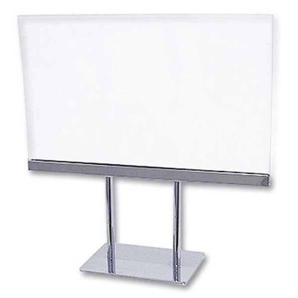 Nine2Five 7 x 55 in Acrylic Sign Holder with Chrome Base NI1105387